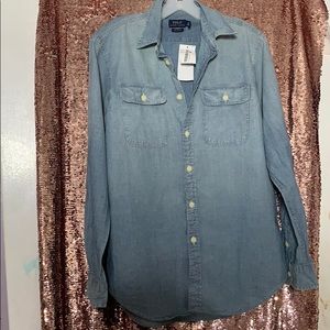 Ralph Lauren button up Jean shirt